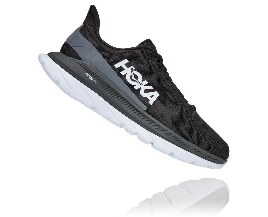 Hoka One One Hardloopschoenen Dames - Mach 4 - Zwart/Wit - KG5981067